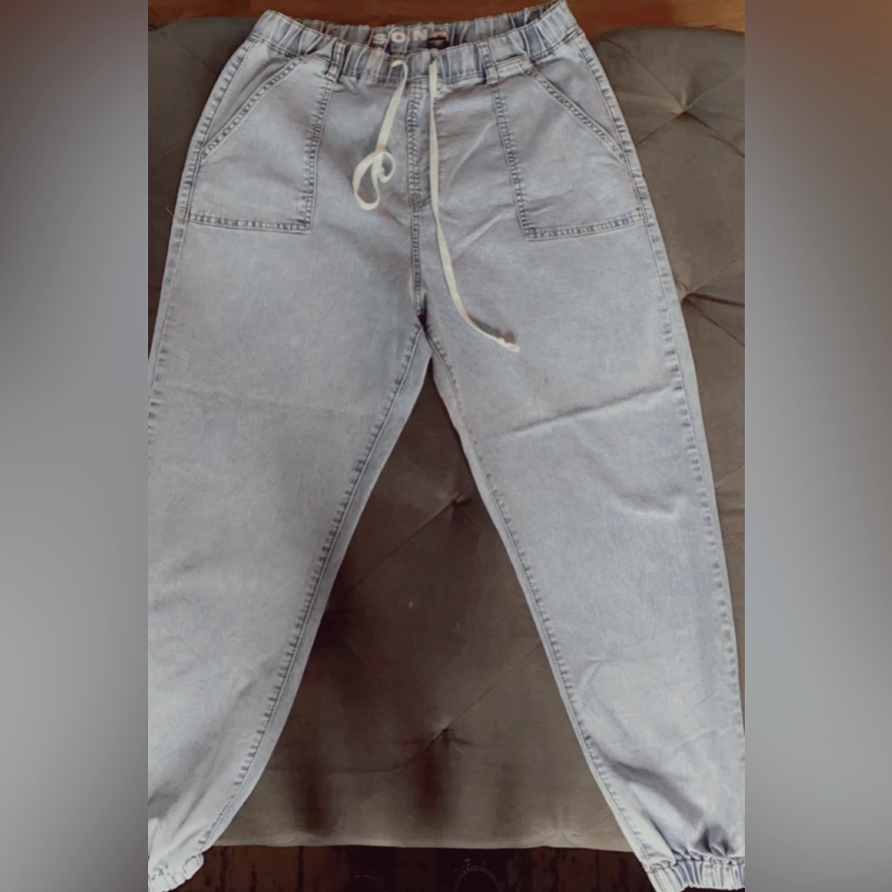 Light Wash Jean Joggers